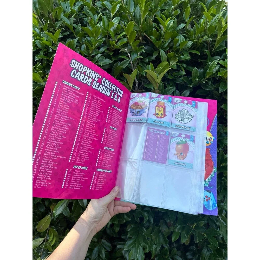 Shopkins Collectors Cards Binder Pinks Y2K